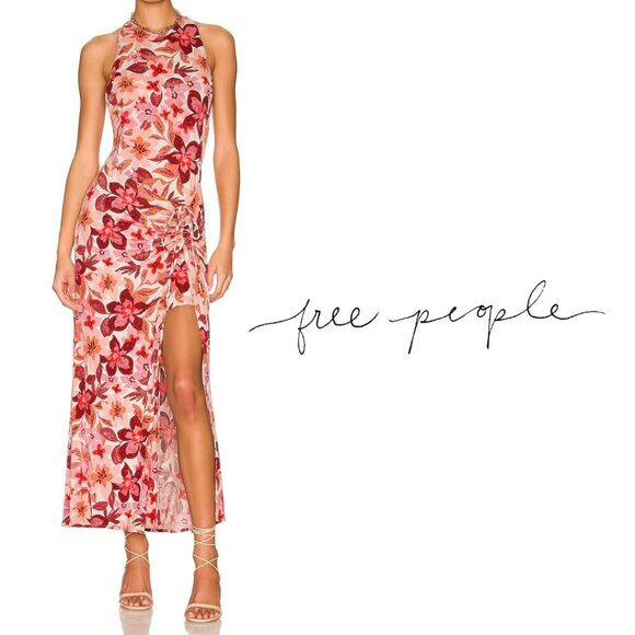 Free People NWT Mimi Printed Floral Dress - Light Combo - Size Medium - Picture 1 of 10